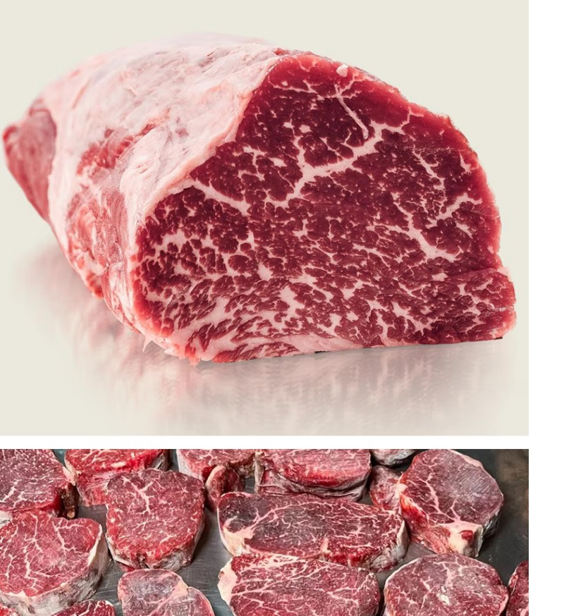 卡利安 澳洲进口谷饲纯血和牛m5级雪花菲力牛排原切厚切新鲜牛肉牛扒