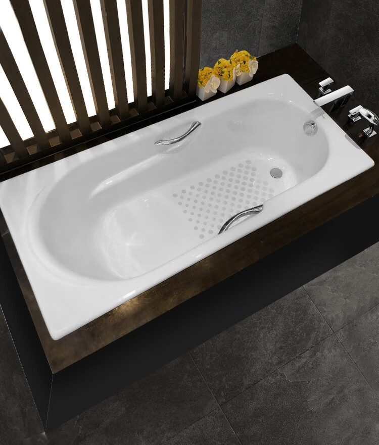 toto 铸铁搪瓷浴缸 fby1530/1720nhp 嵌入式铸铁浴缸家用浴盆浴池