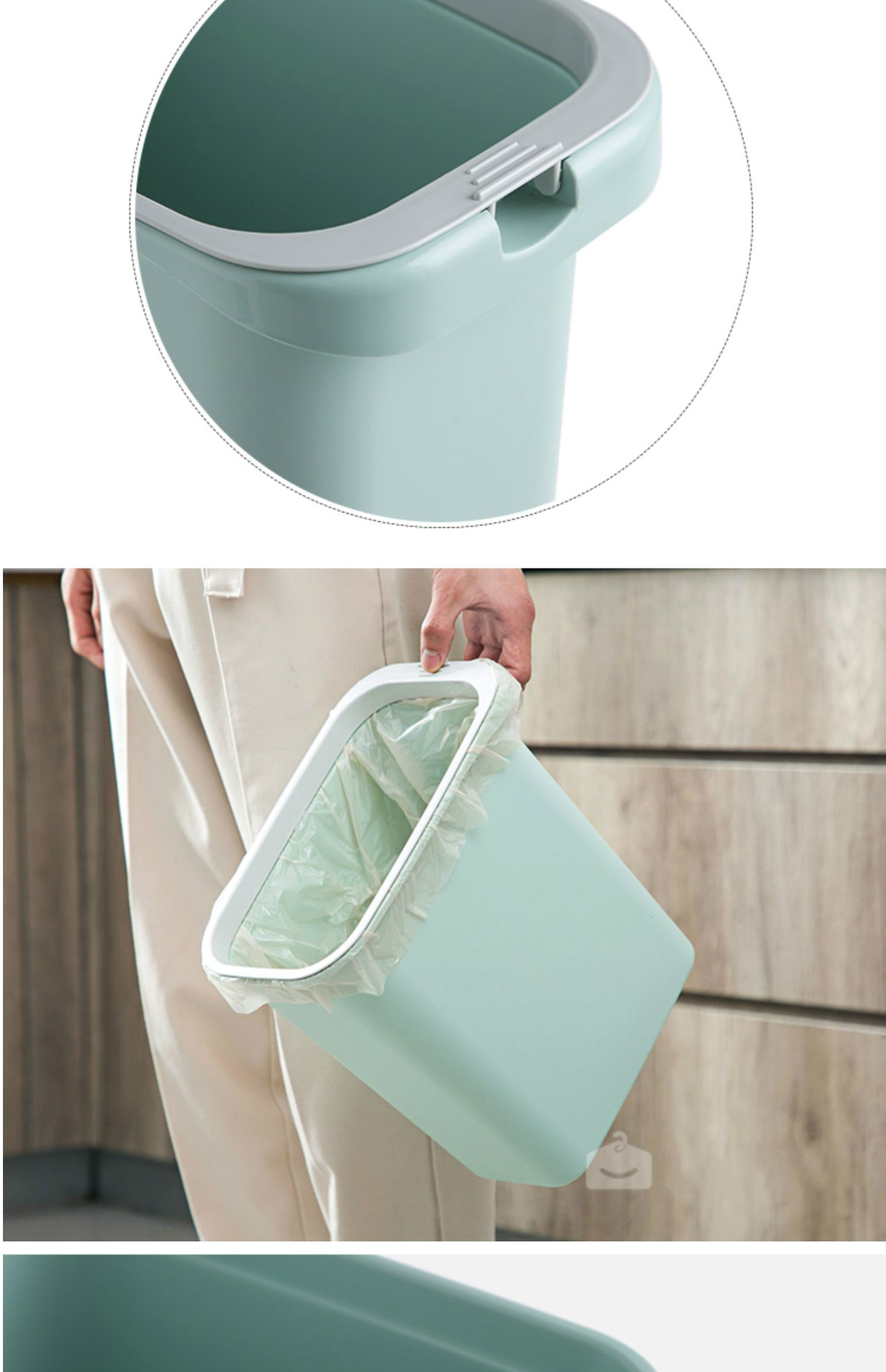 京卫垃圾桶厕所卫生间小号家用夹缝长方形垃圾桶窄无盖创意纸篓 椭圆