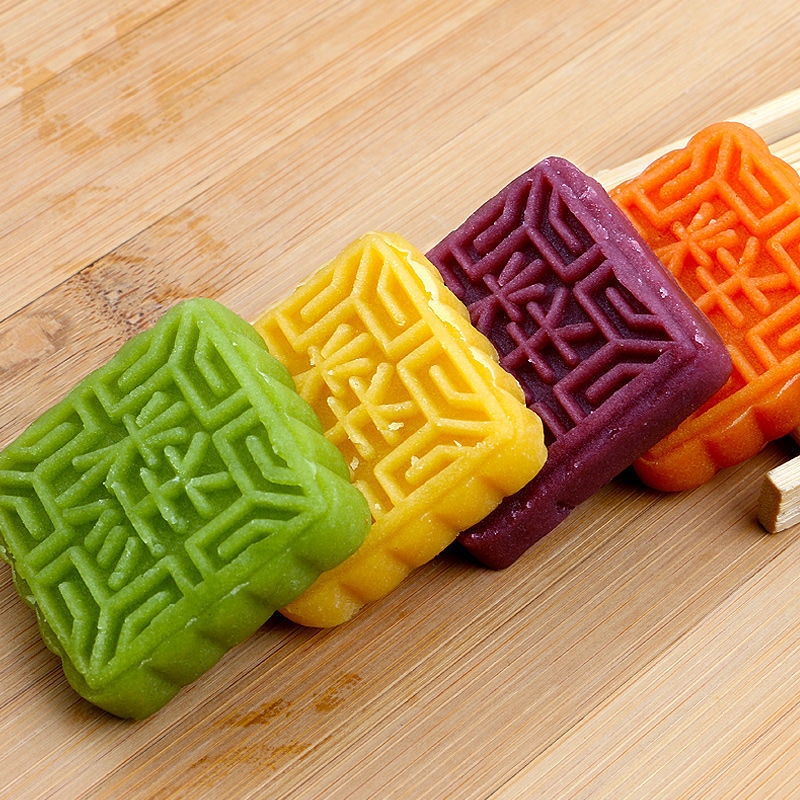 冰豆糕零食休闲小吃批发板栗饼红豆酥老式传统糕点心 绿豆糕 买500g鎹