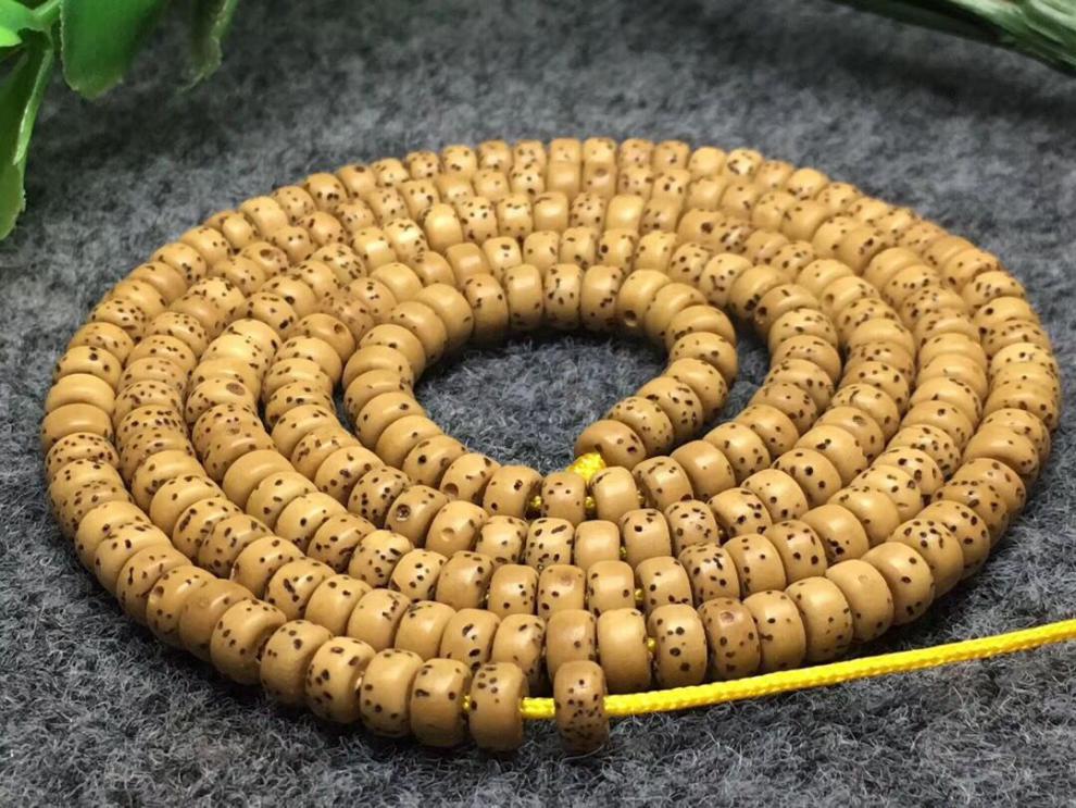 静黛海南原生态星月菩提子陈籽35超小迷你版216颗佛珠高密男女士手链