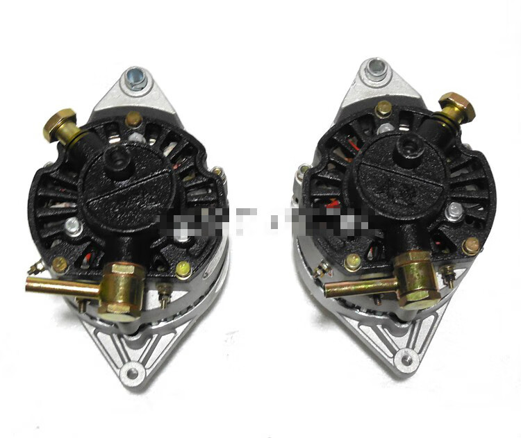 农用车全铜无刷带泵发电机带真空助力泵发电机12v24v发电机14v反泵