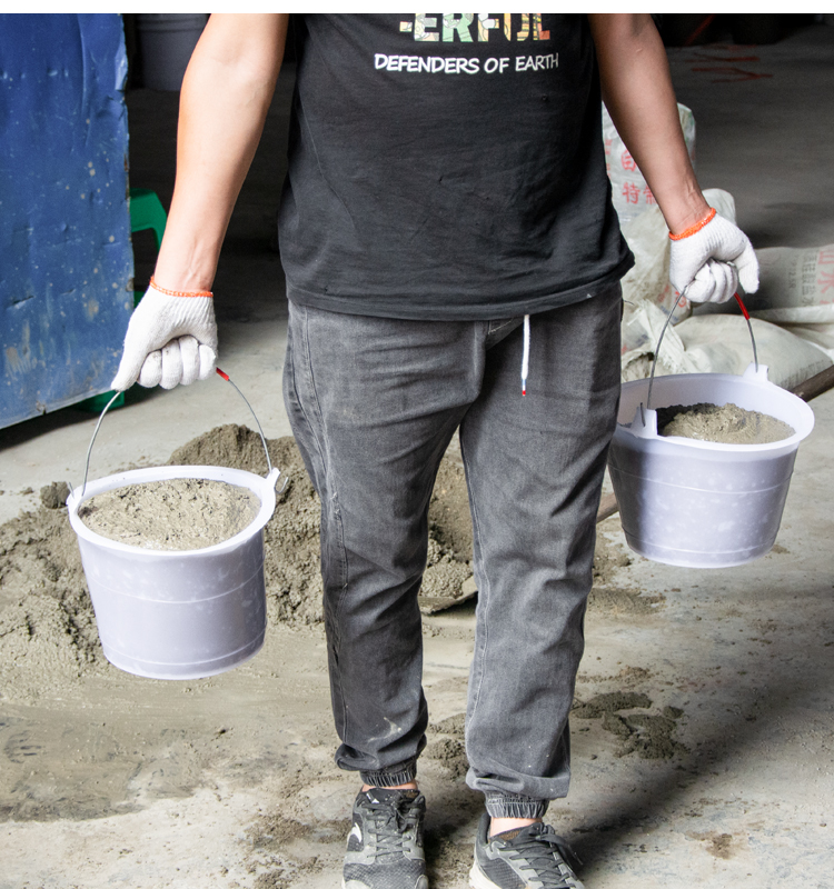 泥桶工地用水泥灰浆桶家用装修灰桶加厚牛筋桶灰盆水泥盆牛筋农用粪桶