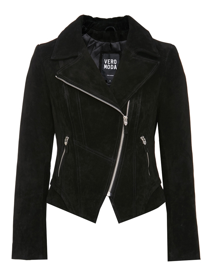 vero moda秋季新款复古拉链猪剖层革皮衣女321110007 c63草绿色 xs