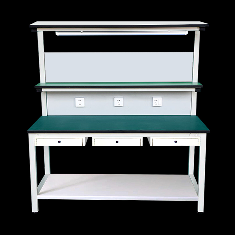 出口品质 工作台桌工厂带灯工作台手机电脑维修台桌检验台工车间生产