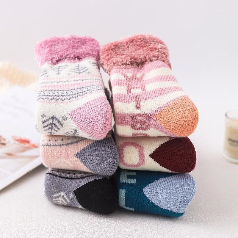 【抗寒】猫人 零下东北袜子雪乡超厚保暖袜加绒加厚袜子女冬季雪地袜