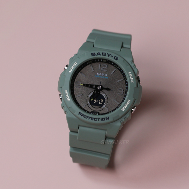 casio卡西欧 海外代购手表 baby-g blx-560-1d 3d 7d抹茶绿方块运动型