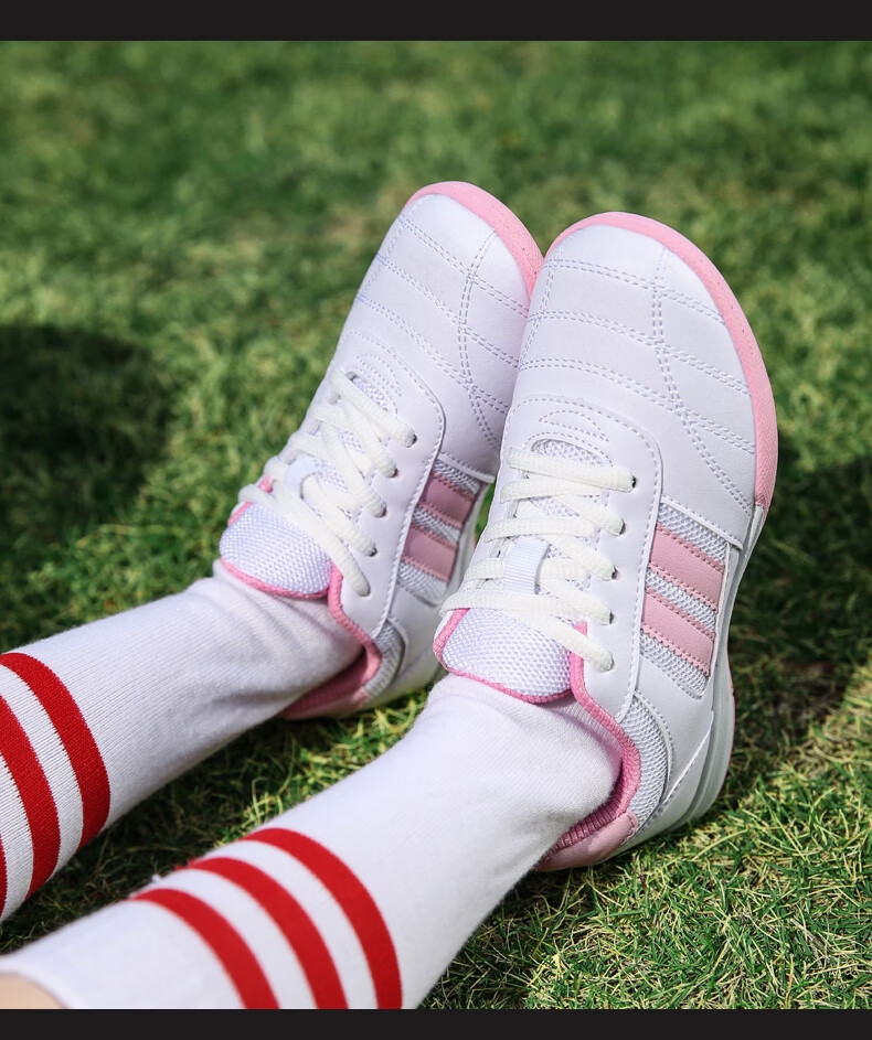 ytnt夏天网面少女粉色儿童踢的足球鞋女童小学生女生专用透气女孩碎钉