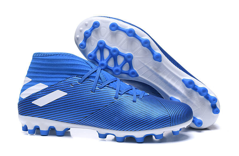 猎鹰高帮足球鞋贝克汉姆9代塑钉儿童hg人造草梅西x8.