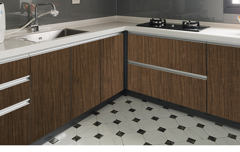 齐飞扬橱柜贴纸厨房防水防油自粘橱柜门衣柜子木纹家具桌面翻新改色