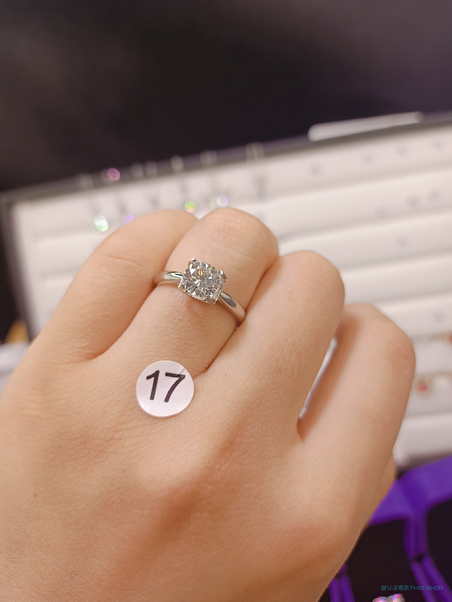 编码1号--22号莫桑钻戒指自助下单,闭口其他需要联系客服 6号(1克拉