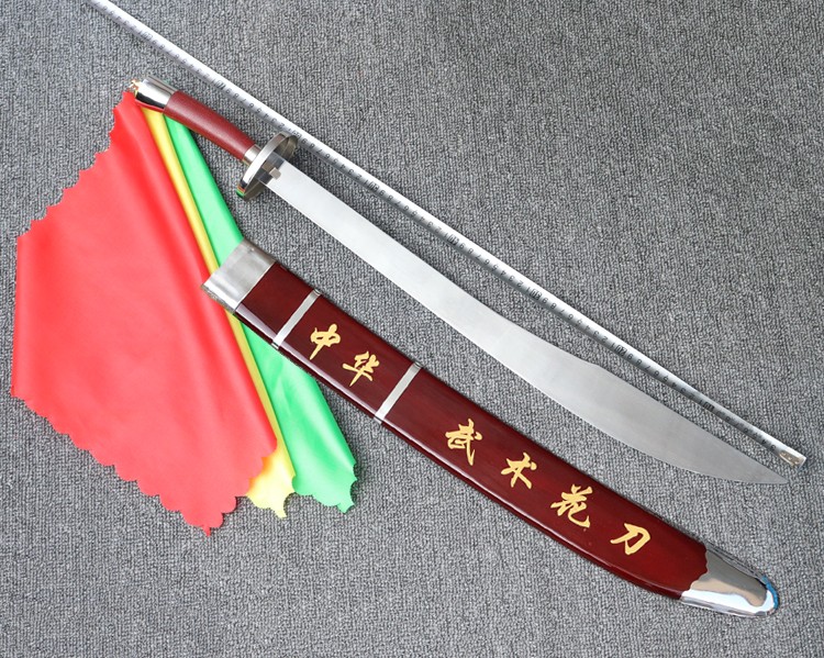 武术表演刀太极刀武术花刀单刀儿童中华武术刀软刀响刀未开刃 刃长65