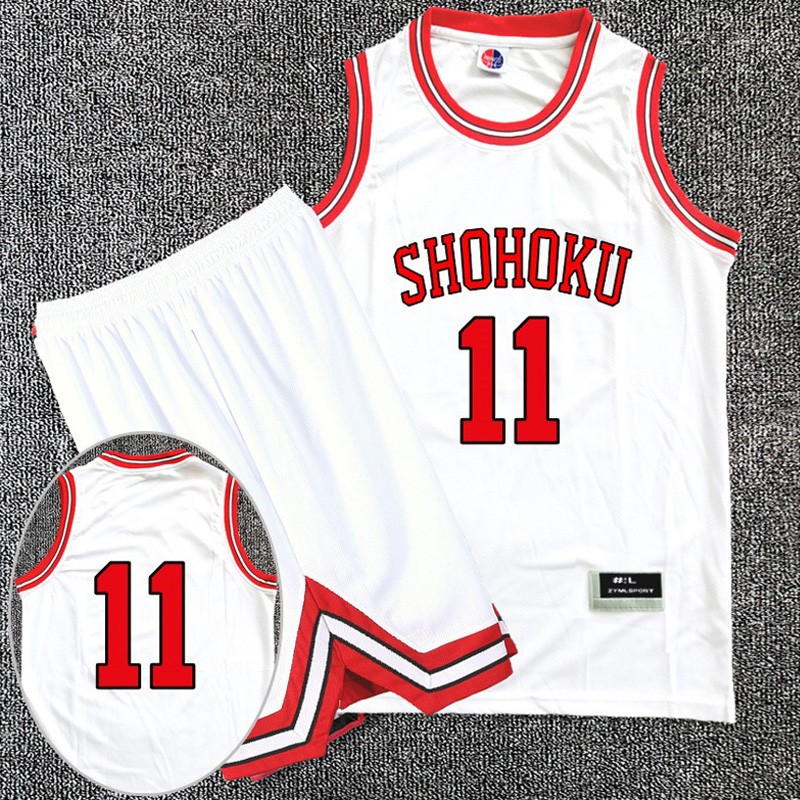 嘉蝶湘北队服篮球服套装男女灌篮高手球衣比赛训练队服定制定制请联系