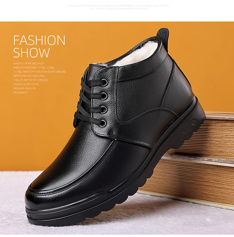 EGCHI Men's Leather Shoes, Business Casual Formal Shoes, Work Wear-Resistant New Style Shoes, Slip-On Style, Size 40, Model 8823 36