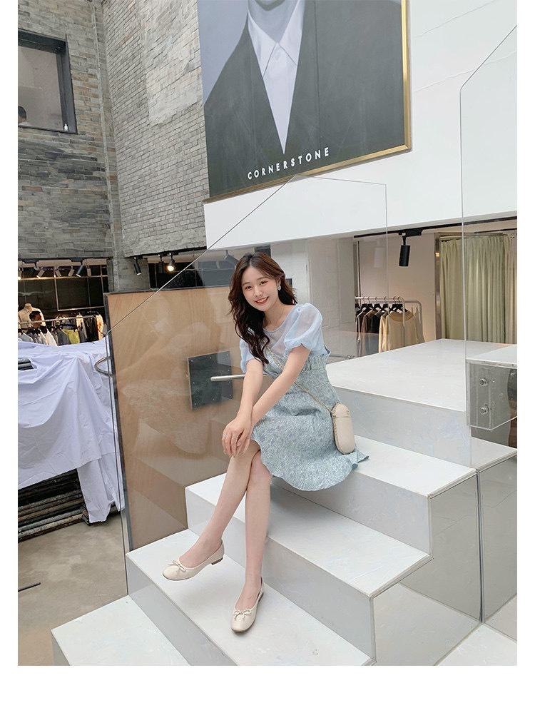 葡萄妈studiolee bi入浅口小粗跟圆头蝴蝶结 芭蕾单 鞋女 奶白 39