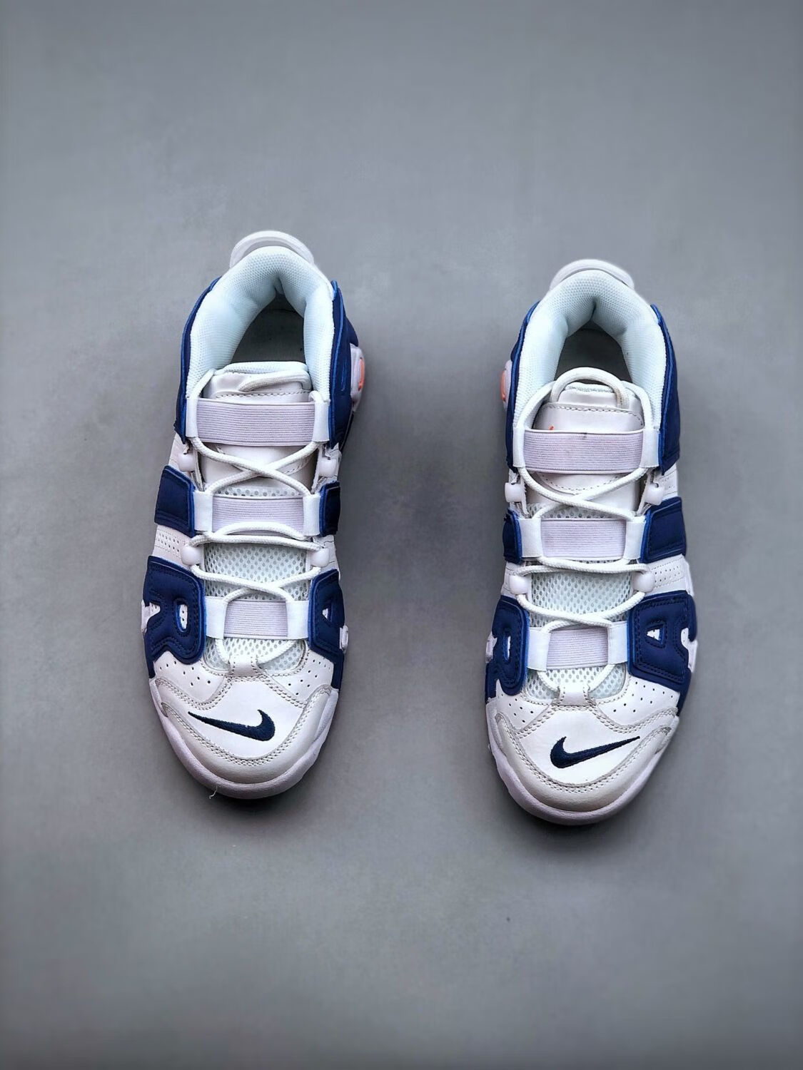 莆原大air皮蓬白蓝尼克斯耐磨气垫男女高帮休闲篮球鞋921948-101 蓝白