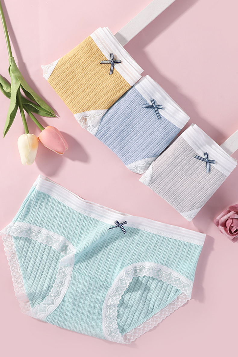 纯棉内裤少女孩子内内青少年学生女子青春期裤衩初中生高中生大童裤头