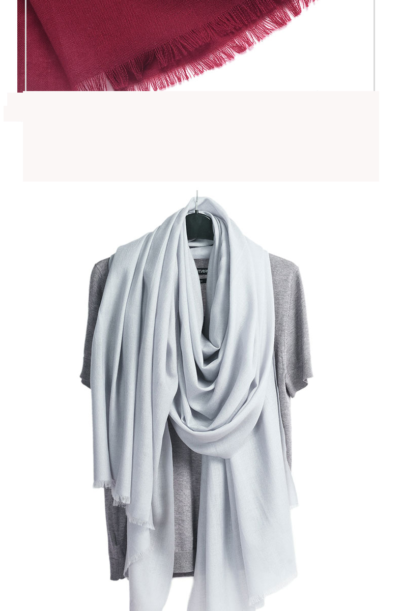 yunsijun 春秋薄款羊毛围巾女轻奢高档时尚百搭秋冬保暖长款披肩礼盒