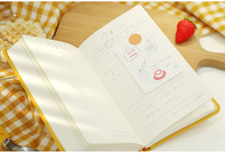 远燕致美好的你手账本彩页插画内页复古日记本文艺精致女学生笔记本子