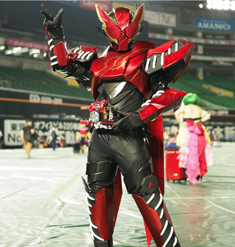 假面骑士皮套cosplay全身圣刃冰狮子皮套真人可穿假面骑士build皮兔龙