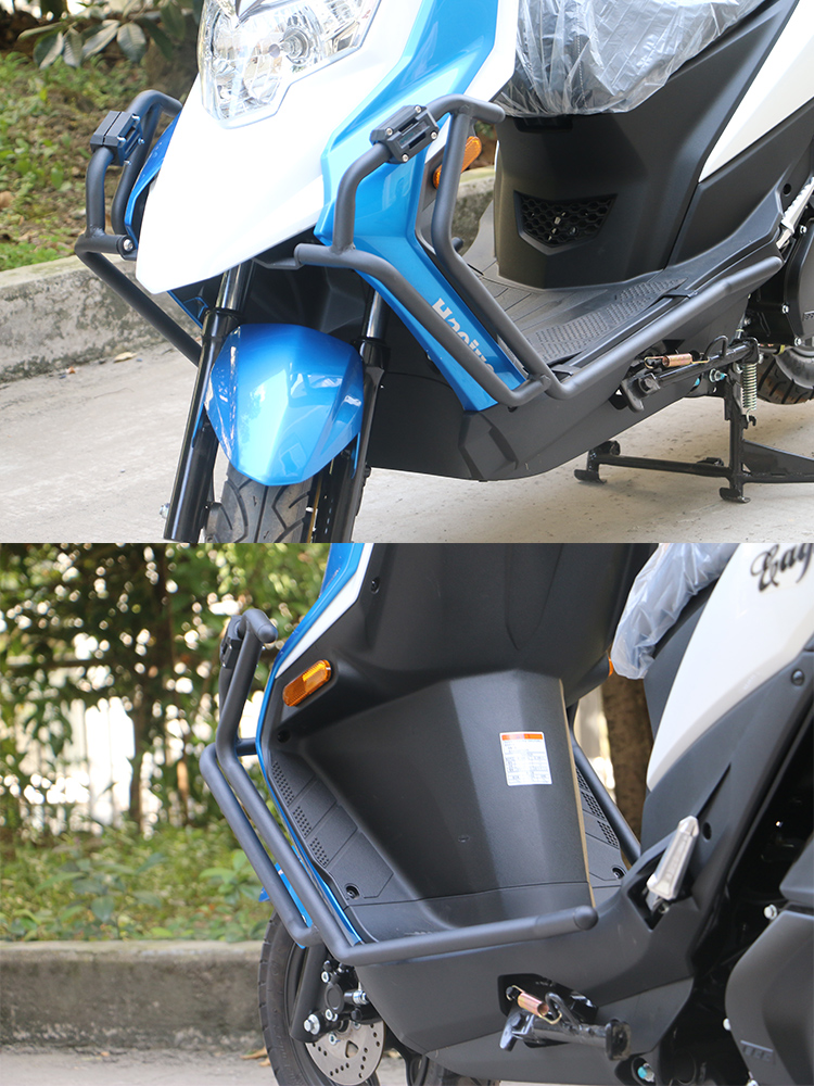 适用豪爵e125s保险杠踏板车eagle鹰改装前护杠125t-32a尾箱架a 专用尾