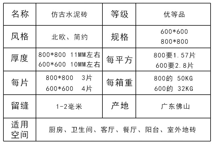 卫生间地砖 防滑 复古瓷砖水泥砖800x800客厅仿古砖灰色600x600墙砖 