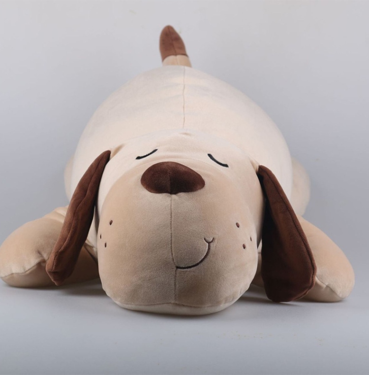 名创优品公仔趴趴狗毛绒公仔抱枕睡觉抱抱狗安抚玩具男女生抱枕被黄