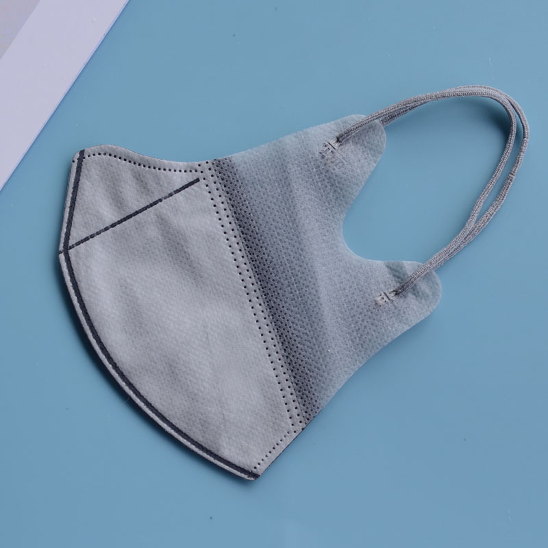 【】莫兰迪口罩成人一次性3d立体三层透气防尘雾霾时尚男女显白小 3d