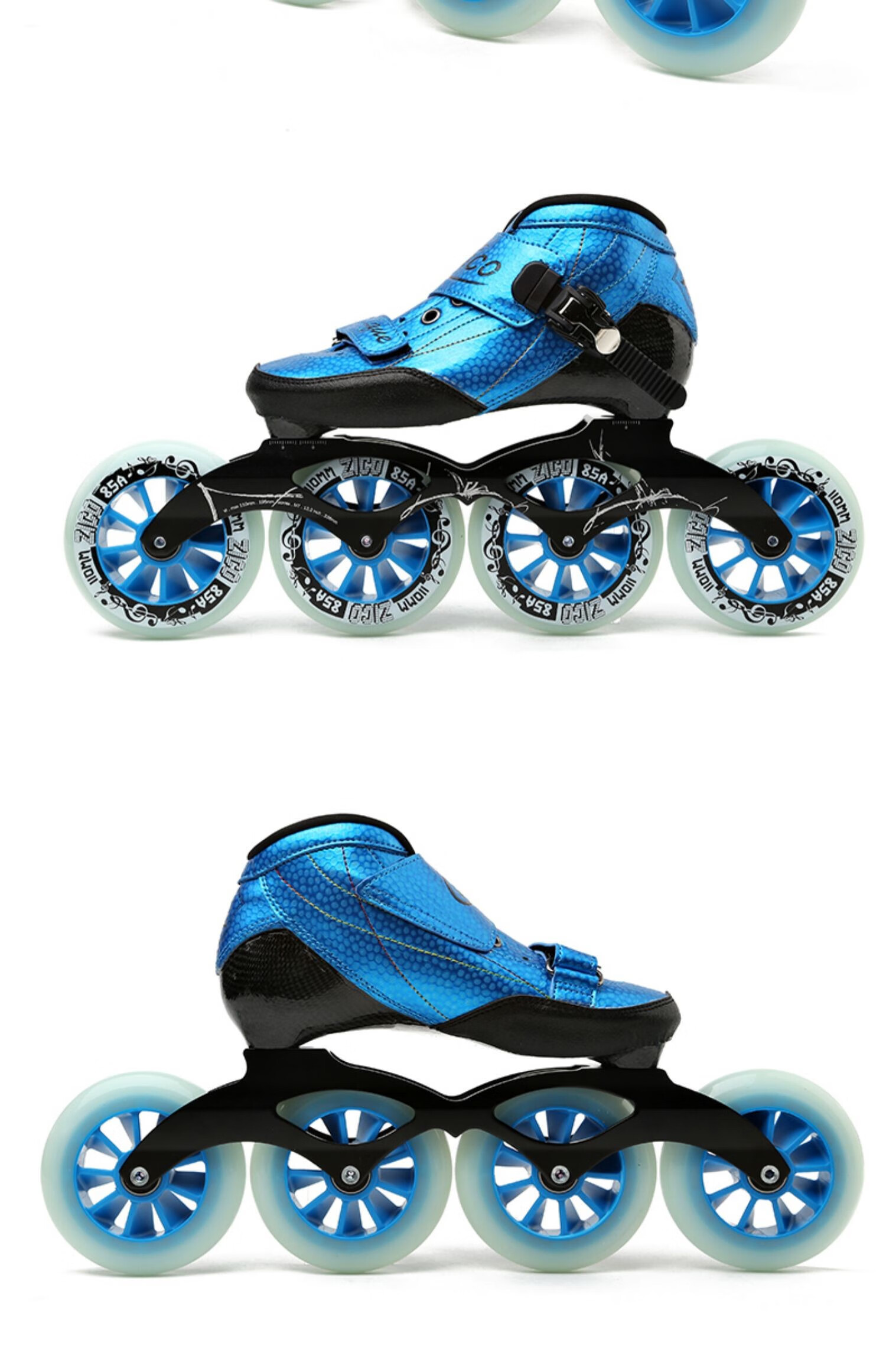 姚爸爸 轮滑鞋专业专业轮滑鞋成人轮滑鞋炫兰速滑轮滑鞋男速滑鞋竞速