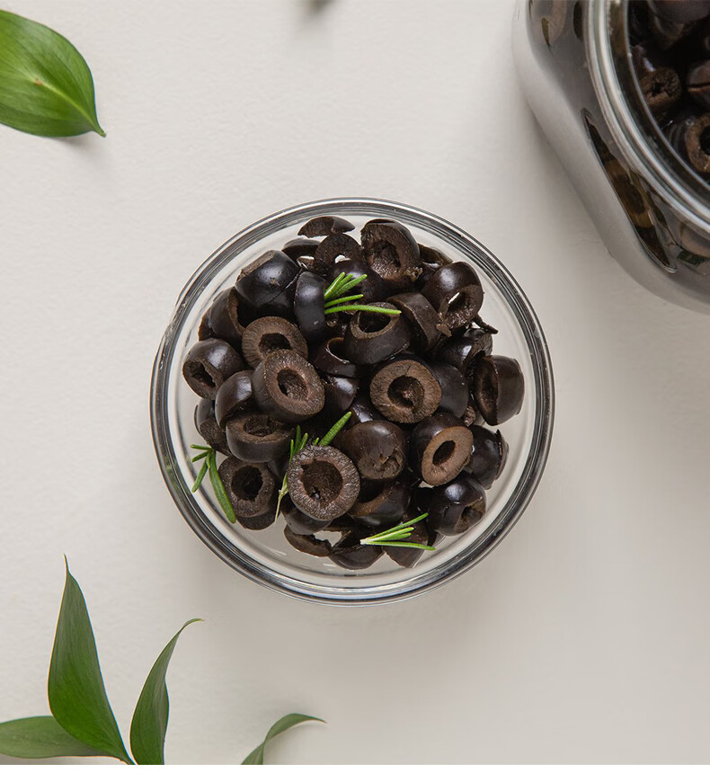 西班牙原装进口西餐调料沙拉配料卡利亚切片黑橄榄335g单瓶