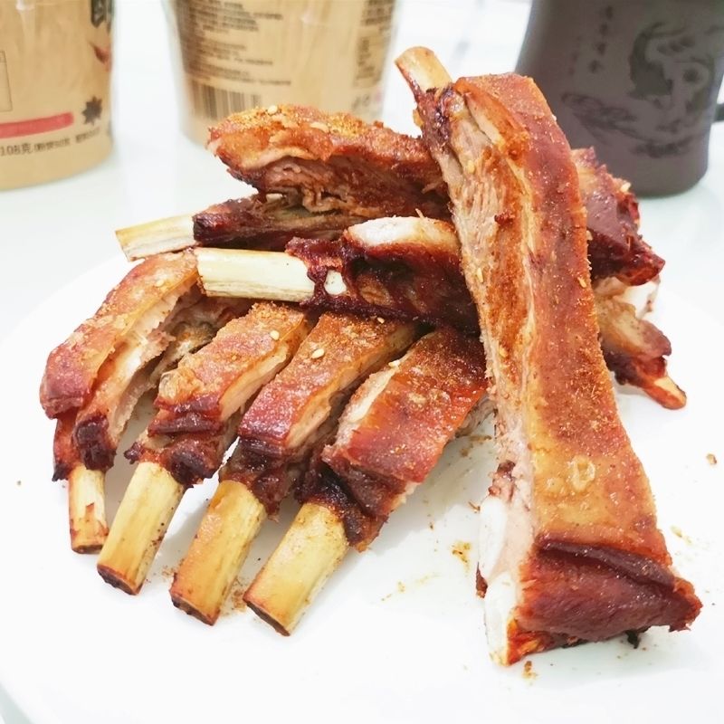 孜然羊排腌制半成品500g油炸烤羊排羊肉酒店特色菜烧烤方便食材【图片