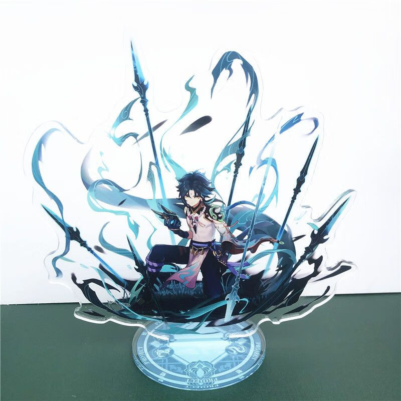 牌达达利亚胡桃魈钟离五郎雷神申鹤尤拉立牌亚克力摆件 13钟离【图片