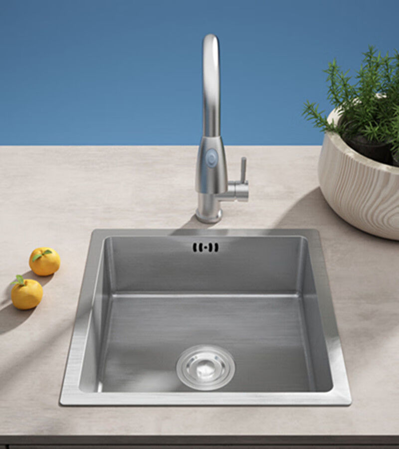 304不锈钢手工单槽迷你小水槽单槽小号厨房洗菜盆阳台吧台小单槽 304