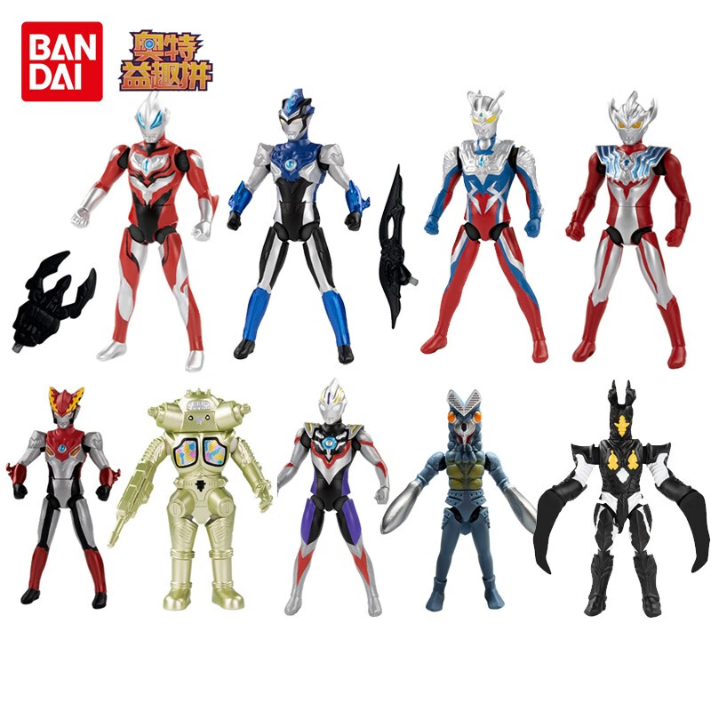 (bandai)奧特曼盲盒手辦模型擺件奧特益趣拼裝人偶賽羅歐布捷德奧特曼