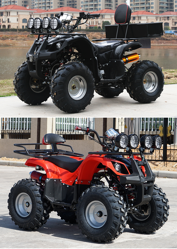 全地形小牛沙滩车越野车125cc改装atv山地露营四轮摩托车成人钓鱼代步