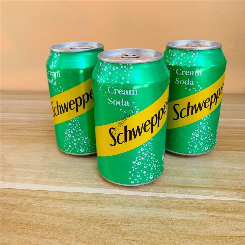 玉泉忌廉汽水330mlx6罐香港玉泉忌廉汽水奶油味苏打水饮料