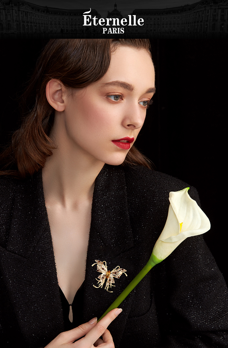 法国eternelle欧美风复古胸针女气质2022年新款胸花高档情人节礼物