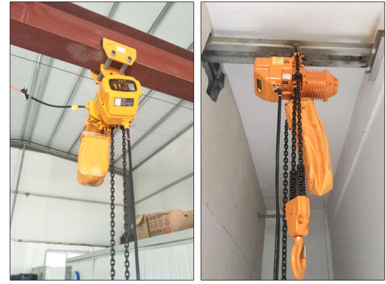 环链电动葫芦1吨2吨053510吨t行吊起重机链条式吊机380v防b爆挂钩式单