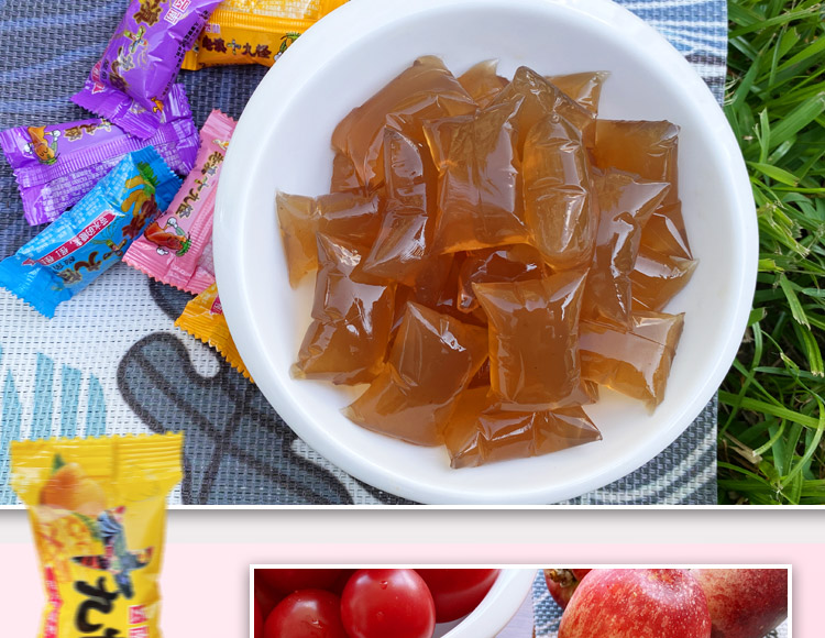 云南特产十九怪酸角冻冻糖果鲜花冻果冻糖休闲零食小吃 【苹果冻】10