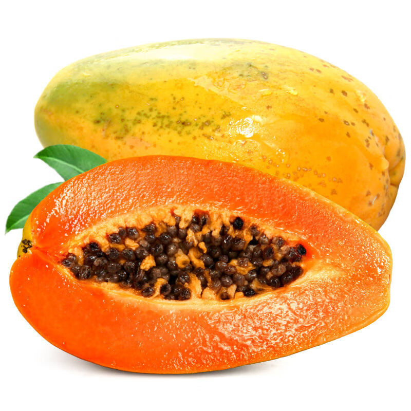 云南红心木瓜山地甜木瓜现摘新鲜水果西双版纳牛奶木瓜精选装中大果