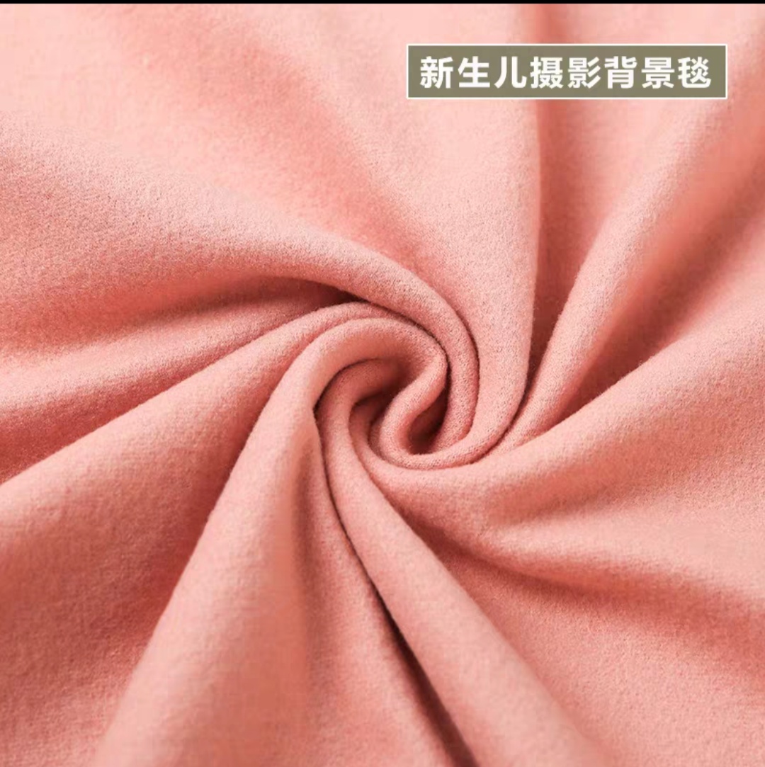 婴儿拍照背景布裹布新生儿童摄影道具宝宝拍摄毛毯新款丝绒弹力布粉红