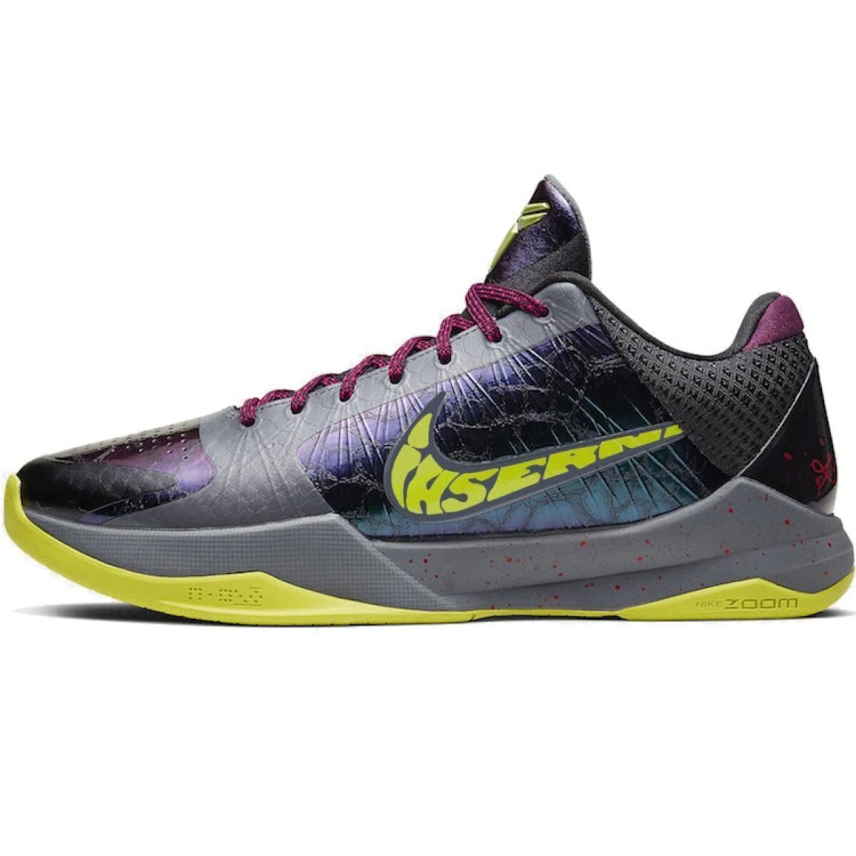 莆田灭世纯原科比6代青蜂侠zk6篮球鞋真碳板真气垫季后赛耐磨实战 墨