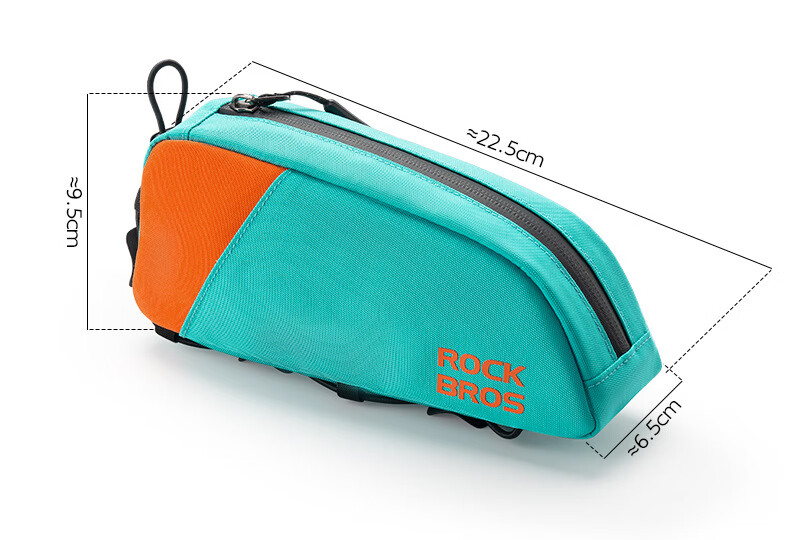 ROCKBROS Bicycle Bag Road Bike Front Frame Bag Top Tube Bag Saddle Bag Mountain Travel Cycling Gear Blue Orange 3