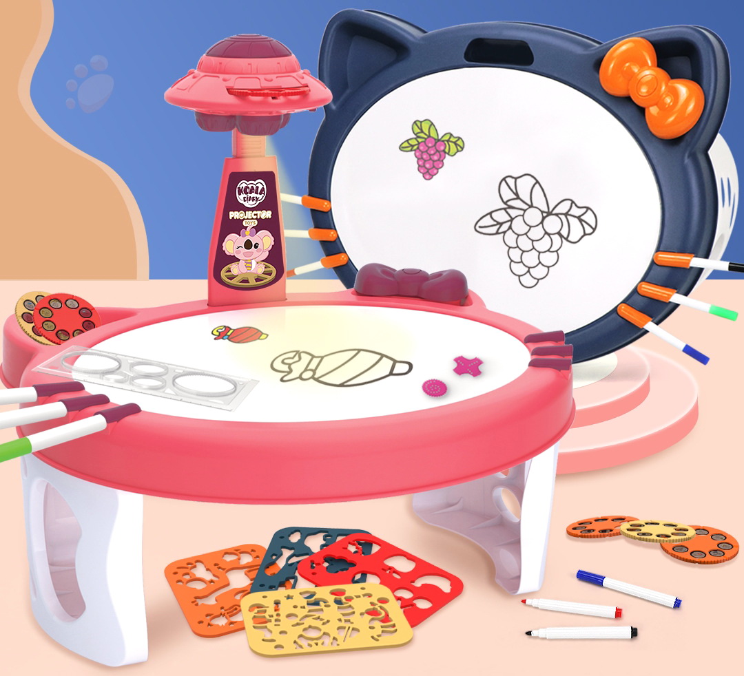 儿童投影画板早智绘画仪学生临摹画画板投影多功能画板桌玩具 绘画