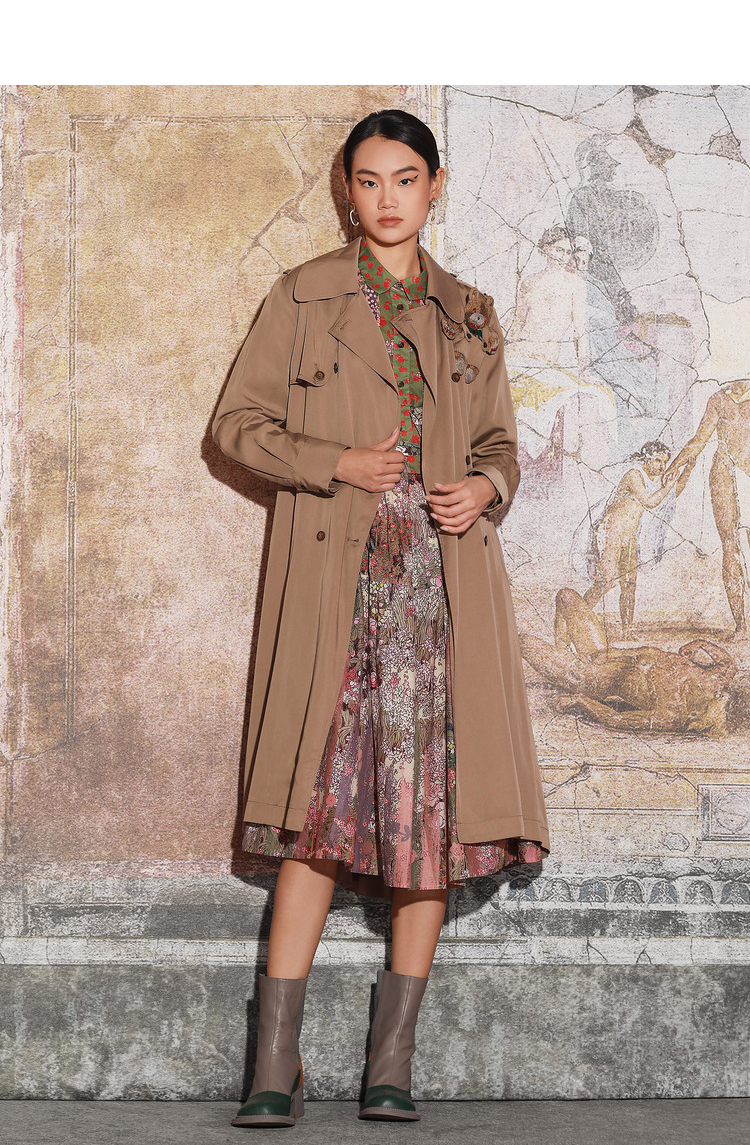 donoratico达衣岩2021秋风衣玩偶秋密花园之一然乌黑l