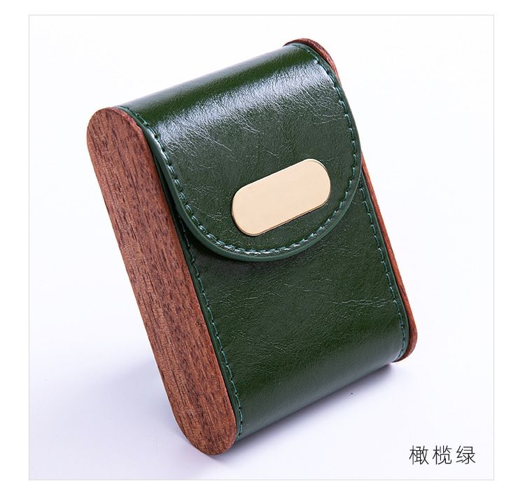 皮质烟盒旱烟盒装烟盒子烟盒保护套复古皮具防潮烟盒父亲节礼物20支装