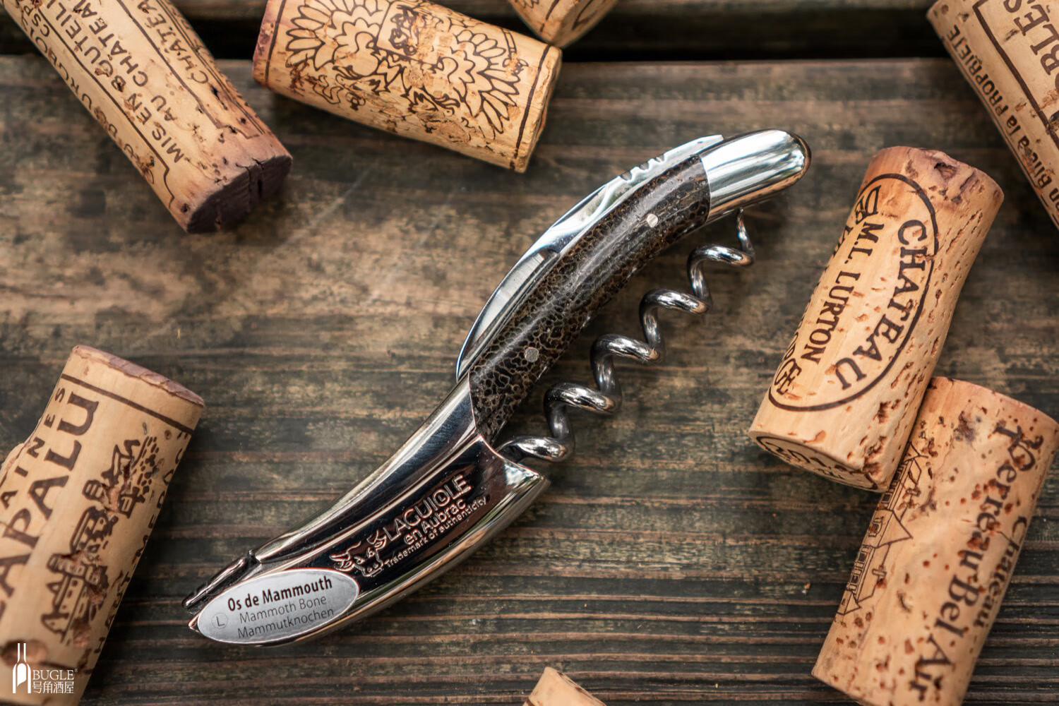 法国手工拉吉奥乐酒刀laguioleenaubrac海马开瓶器启瓶器骑士版牛角