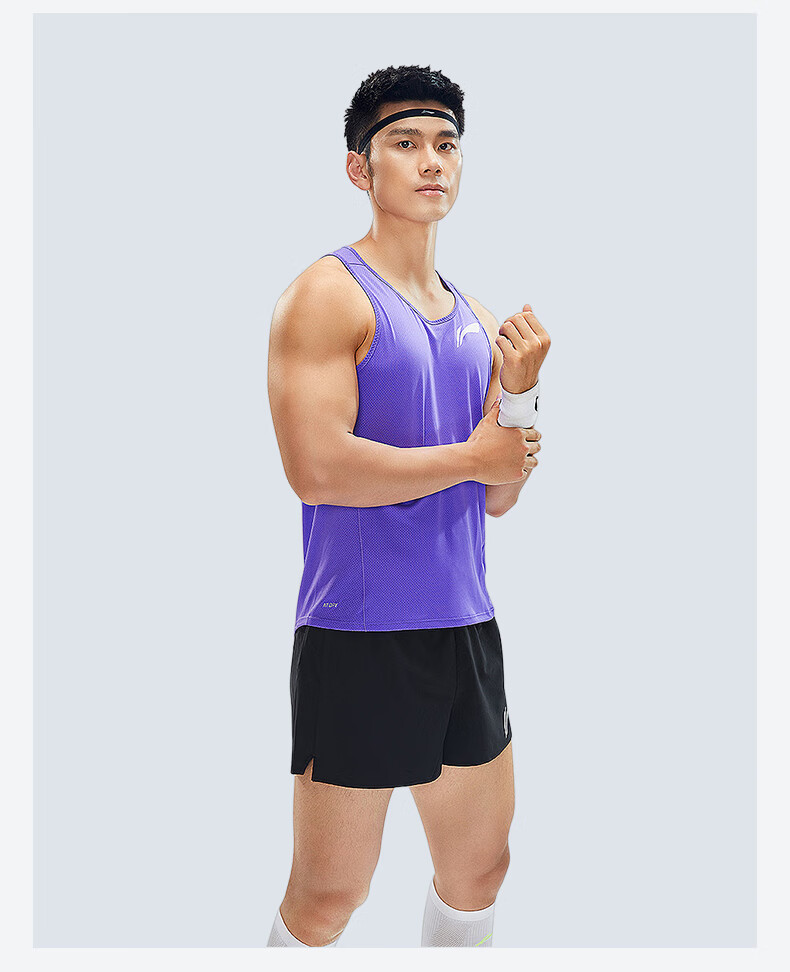 李宁lining运动服套装男体育生体考中考田径服短跑比赛训练服马拉松