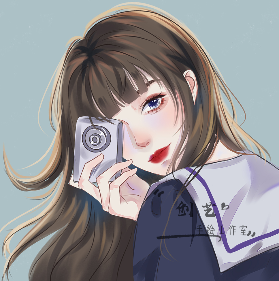 微信头像设计 手绘头像定制原创水晶风画师约稿漫画卡通设计情侣照片