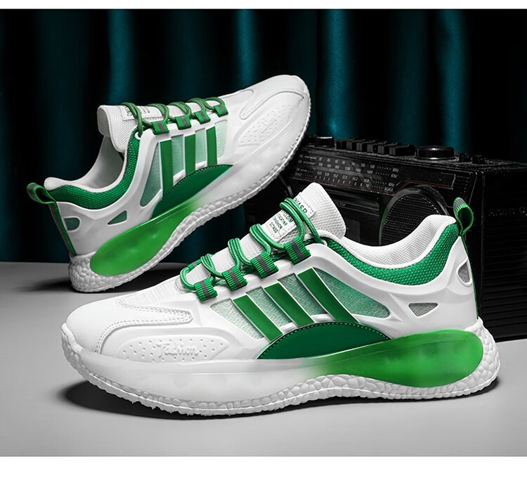 踏云爆米花鞋男鞋夏季透气2022新款运动鞋休闲网面学生爆米花小白椰子